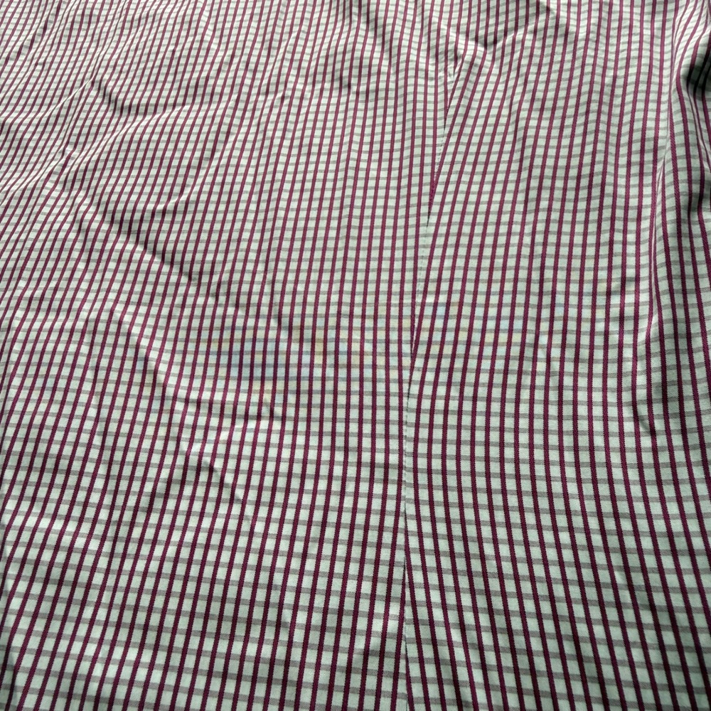 Eton Ganghester 1928 Slim Fit Dress Shirt Purple White Micro Check 15.75 40 - Picture 8 of 9